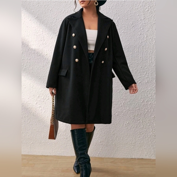 Double-breasted coat - Picture 3 of 15